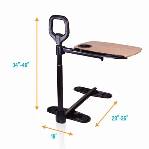 Assist-A-Tray Dimensions Image of the Assist-A-Tray with dimensions noted around it.