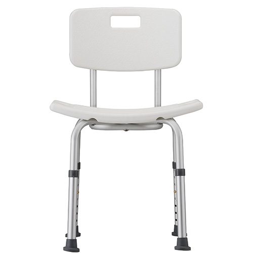 Image of the front of the Bath Bench with Back.