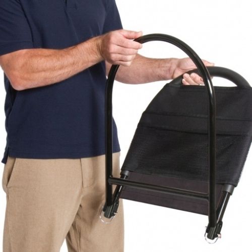 Bed Rail Advantage Folding Image of man folding the Bed Rail Advantage.