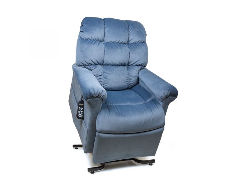 Image of the blue Cloud Power Lift Chair Recliner.