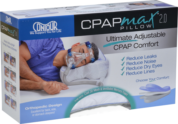 CPAPMax Pillow 2.0 Packaging Image of the CPAPMax Pillow 2.0 packaging.