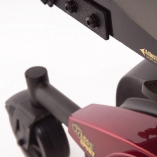 Image of the adjustable seat depth of the Golden Compass Sport Power Chair.