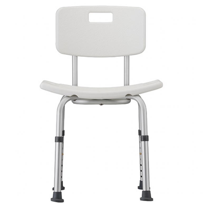 Image of the front of the Bath Bench with Back.