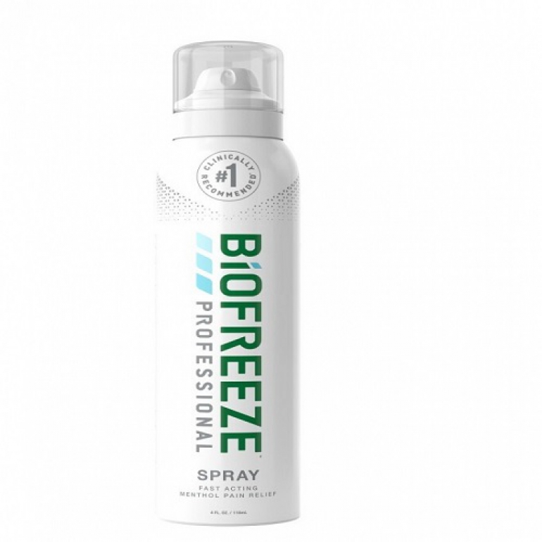 Image of the spray bottle of the Biofreeze Professional 360 Degree Spray.