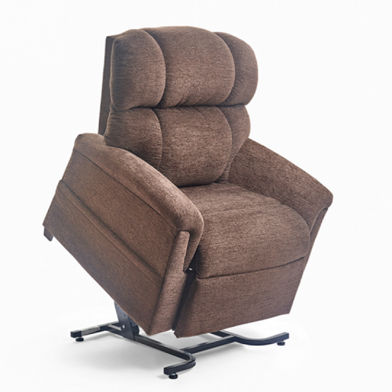 Image of the Comforter Power Lift Chair Recliner in Bittersweet lifted.