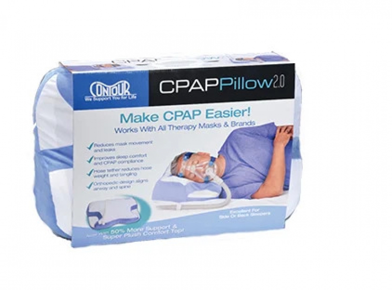 Image of the packaging for the Contour CPAP Pillow 2.0 product.
