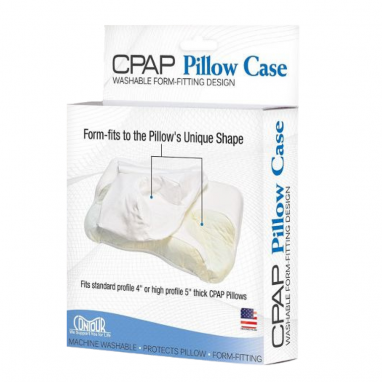 Image of the Contour CPAP Pillow Case packaging.