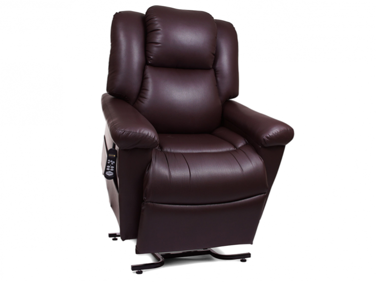 Image of the lifted Day Dreamer Power Lift Recliner.