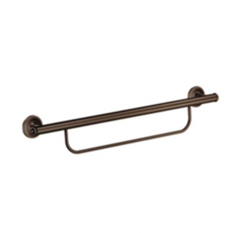 Image of the bronze Multi-Purpose Grab Bar with Towel Holder.