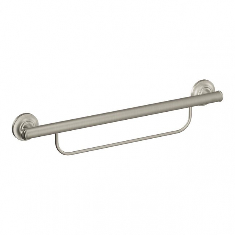Image of the multi-purpose grab bar with towel holder.