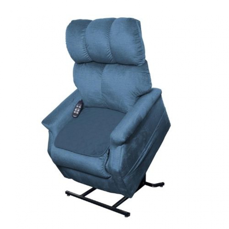 Image of the blue Quik-Sorb Furniture Protection Pads Chair.