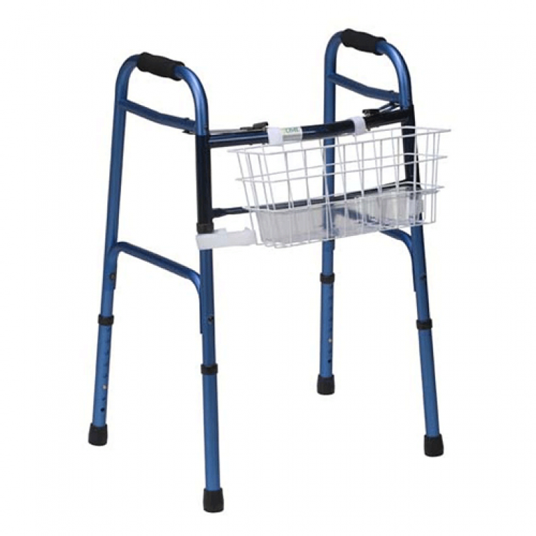 Image of the Universal Walker Basket on a walker.
