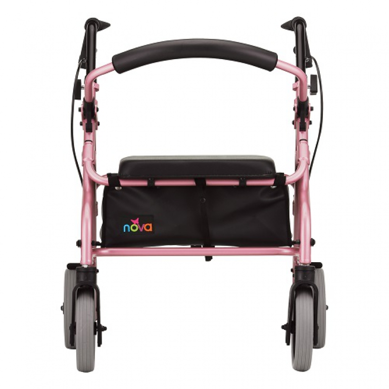 Image of the Zoom 18 Rolling Walker from the front.
