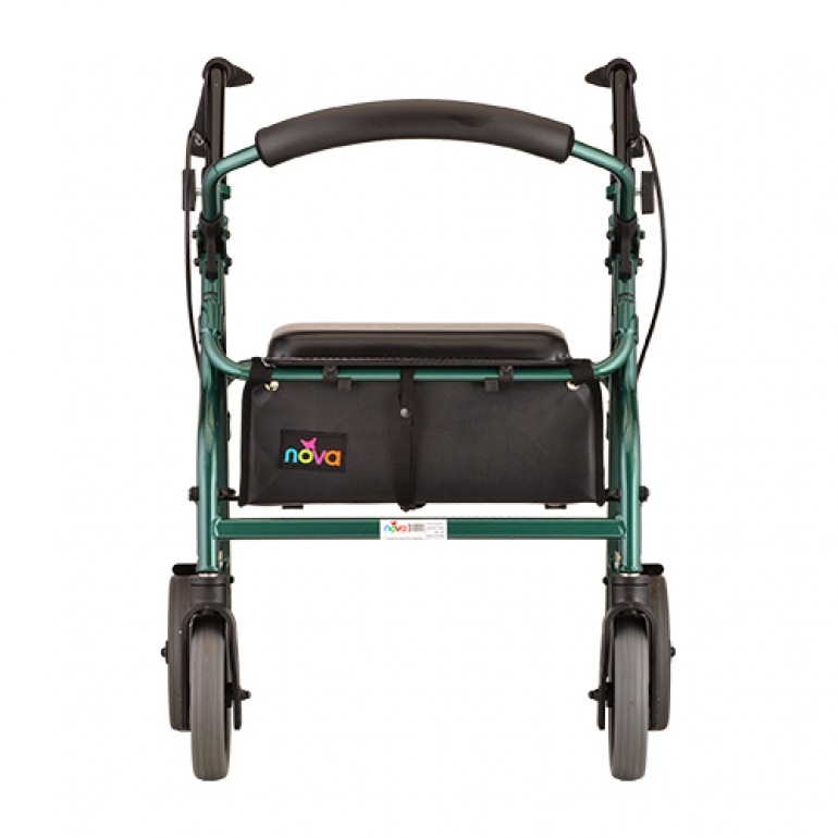 Image of the Zoom 20 Rolling Walker from the front.