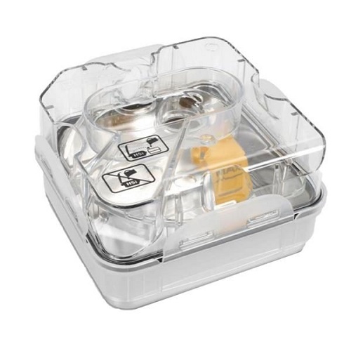 Resmed S9 Replacement Water Chamber Image of the Resmed S9 Replacement Water Chamber.