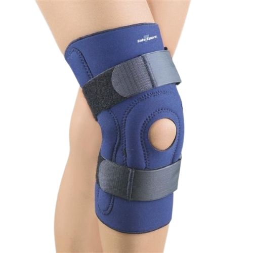 Safe-T-Sport Hinged Knee Stabilizing Brace Image of the Safe-T-Sport Hinged Knee Stabilizing Brace.