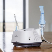 Image of the Sidestream Reusable Nebulizer Kit in use. thumbnail