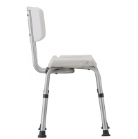 Image of the Bath Bench with Back from the side. thumbnail