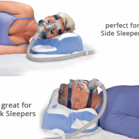Image of man and woman with CPAP masks using the CPAP Pillow 2.0. thumbnail