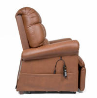 Image of the bridle Cloud Power Lift Chair Recliner from the side. thumbnail