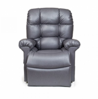 Image of a grey Cloud Power Lift Chair Recliner. thumbnail