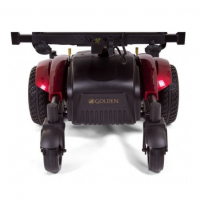 Image of the Golden Compass Sport Power Chair rear up close. thumbnail