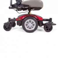Image of the metal hub of the Golden Compass Sport Power Chair. thumbnail