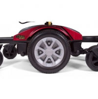 Image of the metal hub close up of the Golden Compass Sport Power Chair. thumbnail