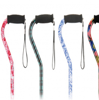 Nova Ortho-Med Designer Aluminum Offset Canes thumbnail Image of Nova Ortho-Med cane selection. thumbnail