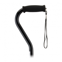 Image of Nova Ortho-Med Designer Aluminum Offset Canes in black. thumbnail