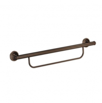 Image of the bronze Multi-Purpose Grab Bar with Towel Holder. thumbnail