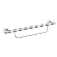 Image of the chrome Multi-Purpose Grab Bar with Towel Holder. Product Image
