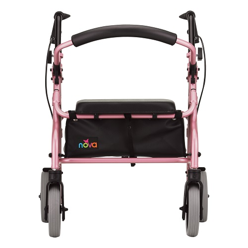 Image of the Zoom 18 Rolling Walker from the front.